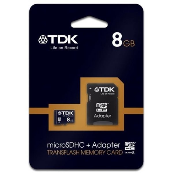 Tdk Tdk 78537 8GB Class 4 Micro SDHC With Adapter Memory Card 78537